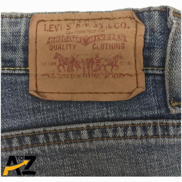 Levis 315 Womens Shaping Boot Cut Jeans Size 6M Distressed Blue Stretch 5 Pocket - Picture 4 of 12